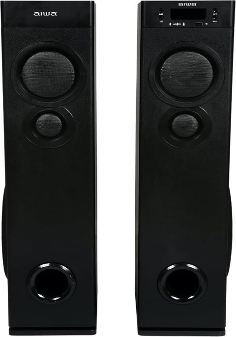 AIWA AW-TW901 120W Multimedia Tower Speakers with 2 Wireless Mic