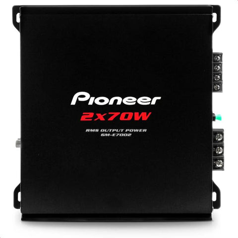 Pioneer GM-E7002 versatile 2-channel Class AB car amplifier