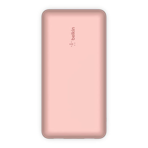 Belkin BoostCharge Portable Battery Bank (20,000mAh, Rose Gold)