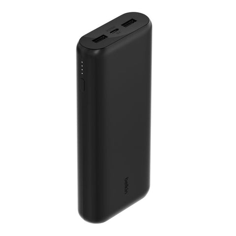 Belkin BoostCharge New 3-Port Compact Power Bank 20K with PD 20W (black)