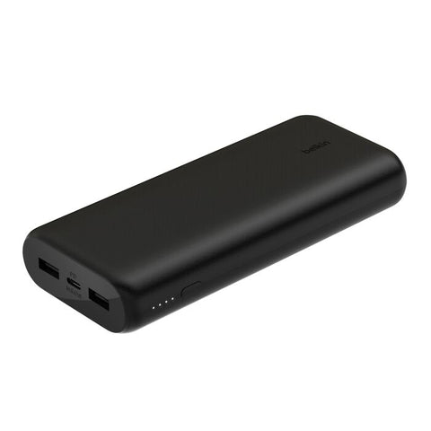 Belkin BoostCharge New 3-Port Compact Power Bank 20K with PD 20W (black)