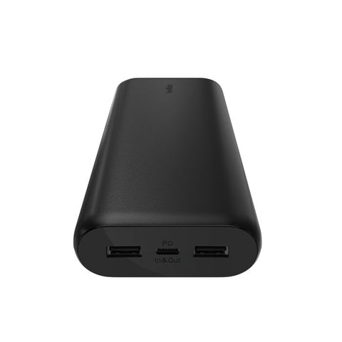 Belkin BoostCharge New 3-Port Compact Power Bank 20K with PD 20W (black)