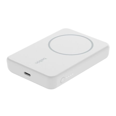 Belkin BoostCharge Magnetic Wireless Power Bank with Stand (White)