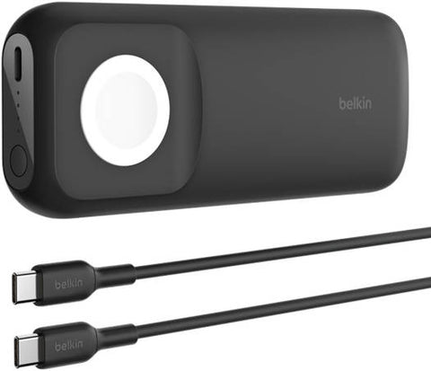 Belkin BoostCharge ProFast Wireless Charger for Apple Watch + Power Bank 10K (Black)