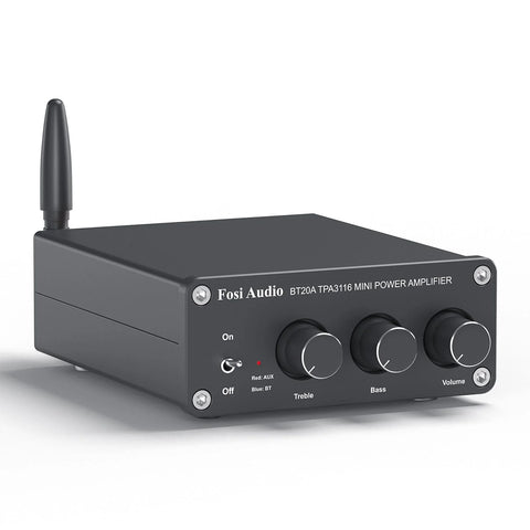 Fosi Audio BT20A-24V Class D Stereo 2 Channel Amplifier with BT