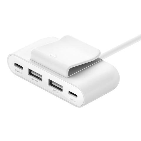 Belkin 4-Port USB Power Extender with 2m Extension Cellularphone Cable 30W Charger