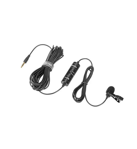 BOYA BY-M1S Professional Lavalier Lapel Microphone Omnidirectional Condenser Mic