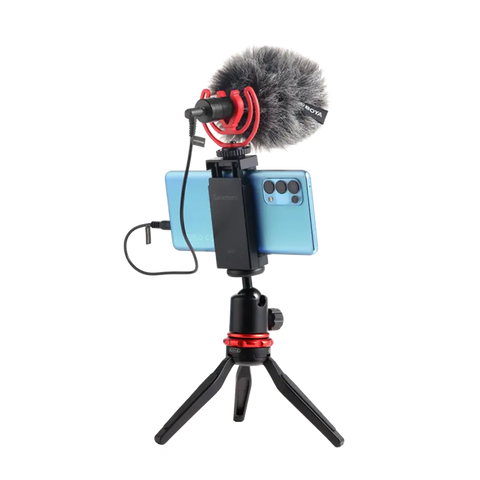 Boya BY-MM1  Super-Cardioid Shotgun Microphone with Real Time Monitoring Compatible Audio Recording