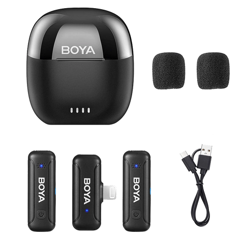 BOYA BY-WM3T-D2 Wireless Lavalier Lapel Microphones