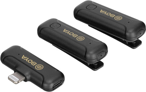 BOYA  BY-WM3T2-D2 Wireless Lavalier Microphone For iOS Devices
