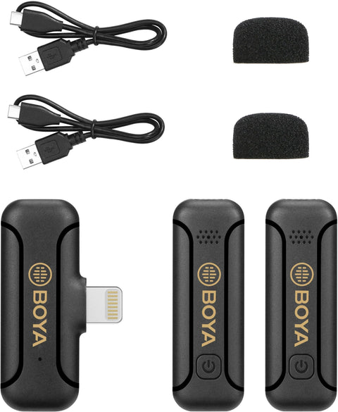 BOYA  BY-WM3T2-D2 Wireless Lavalier Microphone For iOS Devices