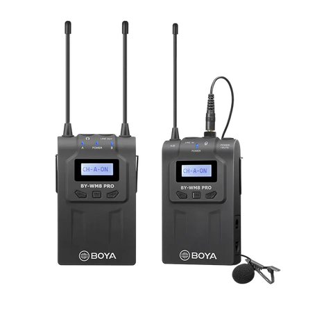 BOYA BY-WM8 Pro-K2 - UHF Dual-Channel Wireless Microphone
