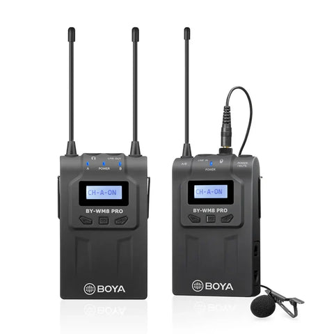 BOYA BY-WM8 Pro-K2 - UHF Dual-Channel Wireless Microphone