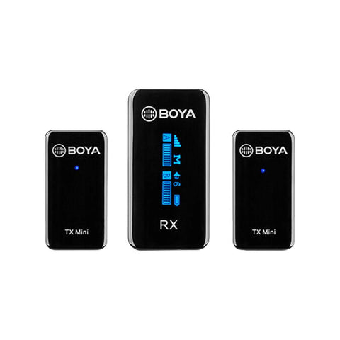 BOYA  BY-XM6-S2  2.4GHz Dual-Channel Rechargeable Wireless Lavalier Microphone