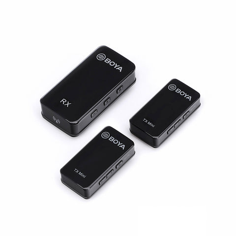 BOYA  BY-XM6-S2  2.4GHz Dual-Channel Rechargeable Wireless Lavalier Microphone