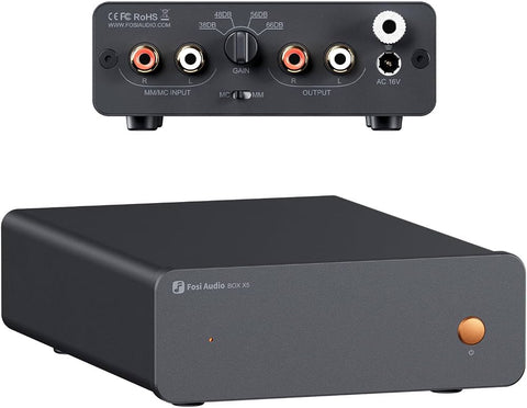 Fosi Audio Box X5-16V  Hi-Fi Phono Preamplifier
