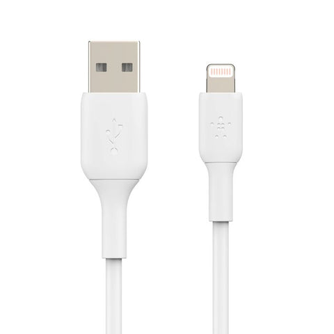 Belkin Boost Charge Lightning to USB-A Cable 6.6 Feet (2 meters) – White