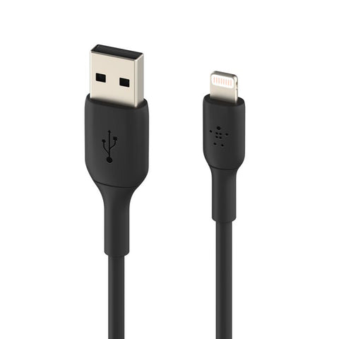Belkin Boost Charge Lightning to USB-A Cable 6.6 Feet  (2 meters) – Black