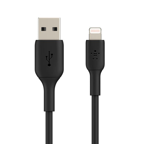 Belkin Boost Charge Lightning to USB-A Cable 6.6 Feet  (2 meters) – Black