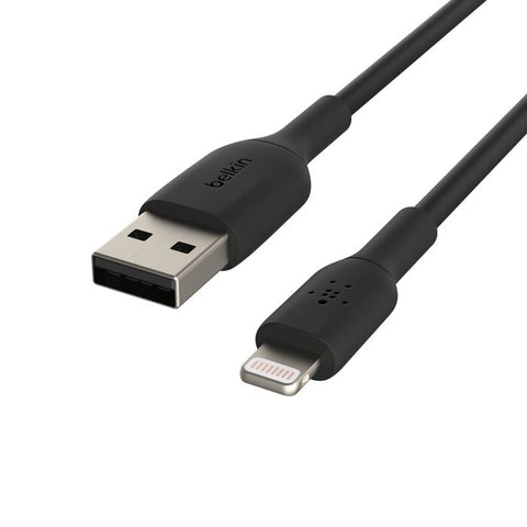 Belkin Boost Charge Lightning to USB-A Cable 6.6 Feet  (2 meters) – Black