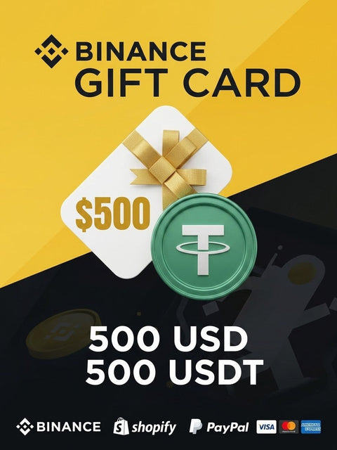 You bought Binance Gift Card 500 USDT