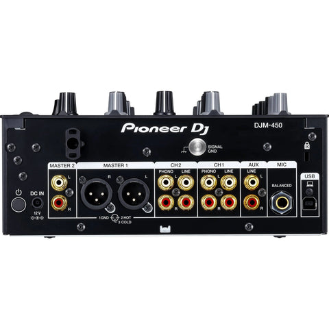 Pioneer DJM-450 2-channel DJ mixer with Beat FX (Black)