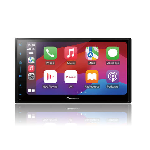 Pioneer DMH-AP6650BT Car Stereos 9" Perfect Fit AV Receiver with Wireless Apple CarPlay, Wireless Android Auto and Mirroring by Weblink Cast