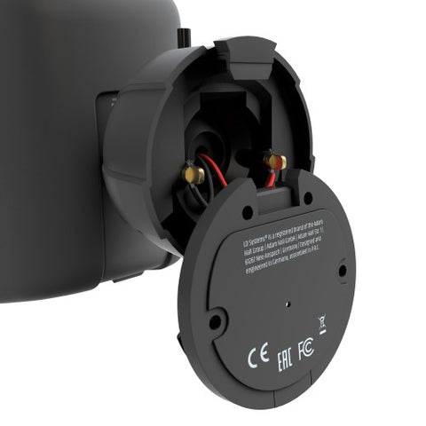 LD Systems (DQOR 3 T) 3" Two-way Passive Indoor/Outdoor Installation Loudspeaker 16 Ohm, 70/100 V, black (Pair)