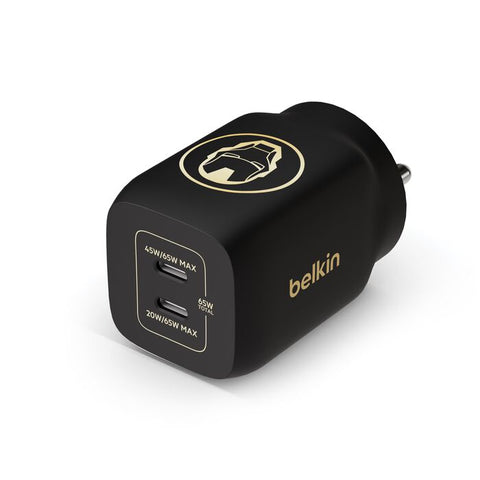 Belkin Dual USB-C GaN Wall Charger with PPS 65W (Marvel Collection)