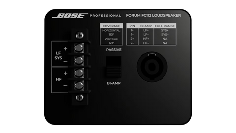 Bose Professional Forum FC112 Full-Range 2-Way Coaxial Point-Source Loudspeaker