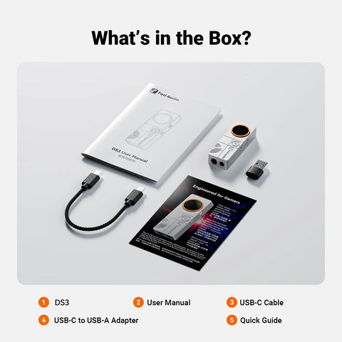 Fosi Audio DS3 Portable USB DAC & Headphone Amplifier