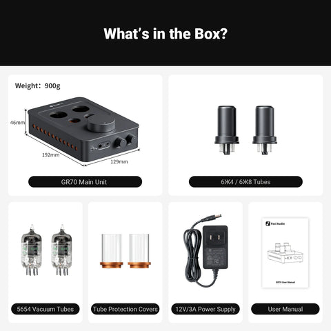 Fosi Audio GR70 Tube Headphone Amplifier & Preamplifier