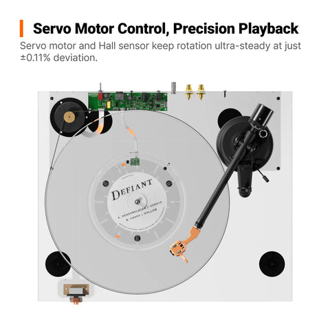 Fosi Audio Luna3 Hi-Fi Belt-Drive Turntable