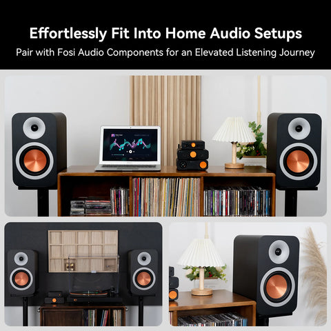 Fosi Audio SP601 Bookshelf Passive Speakers