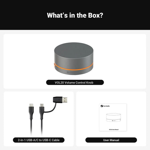 Fosi Audio VOL20 Bluetooth Desktop Multimedia Volume Controller