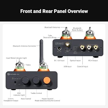 Fosi Audio GR40-12V Tube DAC Headphone Amplifier