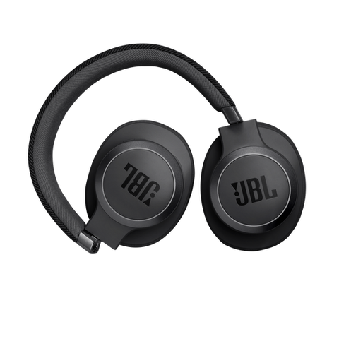 JBL Live 770NC Wireless Headphone with True Adaptive Noise Cancelling, Active Noise Cancelling, Built in Microphone, JBL Headphones App (Black)