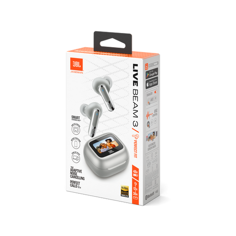 JBL Live Beam 3 True wireless Adaptive Noise Cancelling Earbuds with 10mm Dynamic Driver, JBL Signature Sound (Black)