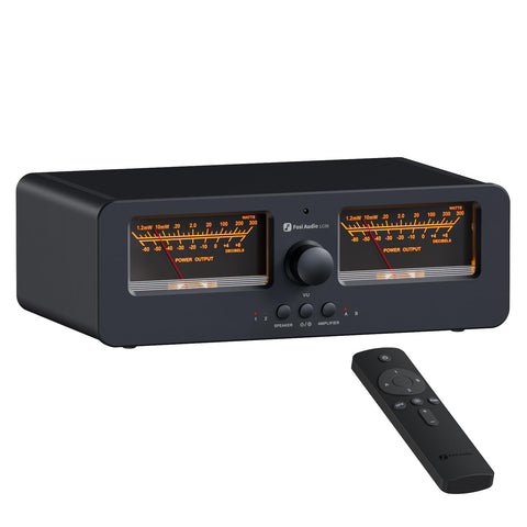 Fosi Audio LC30 VU Meter Amplifier Speaker Selector
