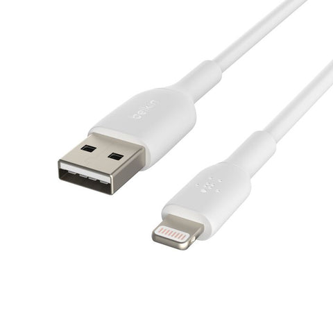 Belkin Boost Charge Lightning to USB-A Cable 3.3 Feet (1 Meter) - White