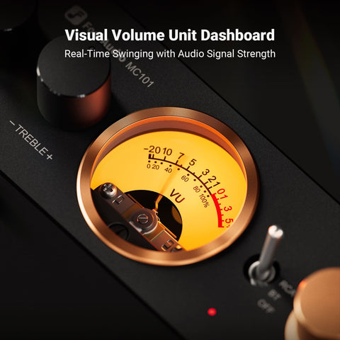 Fosi Audio MC101-24V 2 Channel Class-D Stereo Amplifier with VU & Bluetooth