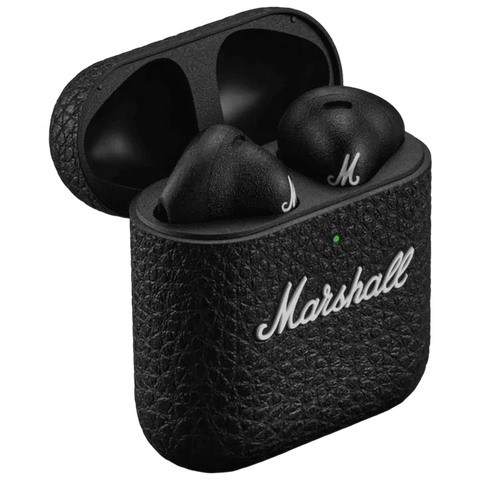 Marshall Minor IV  Earbuds with 12 mm Drivers, IPX4 in Earbuds, Wireless Playtime (Black)