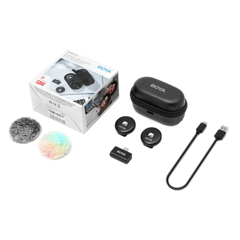 BOYA Omic-U Wireless Lavalier Microphone - Black
