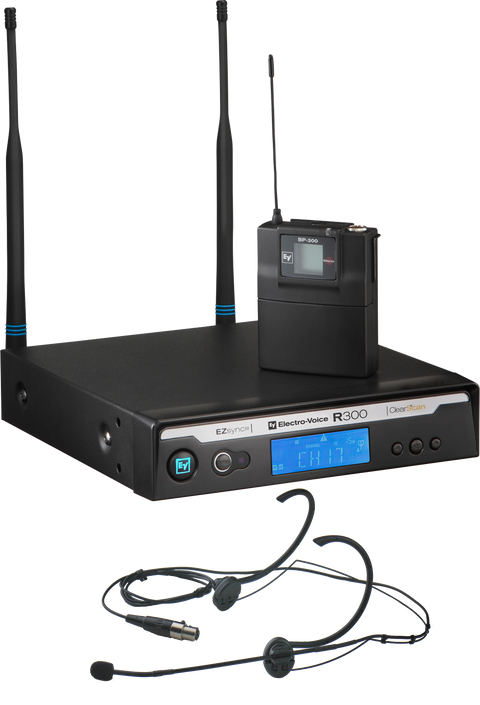 Electro-Voice R300-E-A Head worn system with HM3 omni‑directional microphone