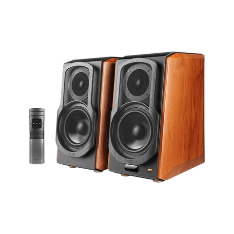 EDIFIER S1000W Wireless Hi-Fi Bookshelf Speaker - Brown