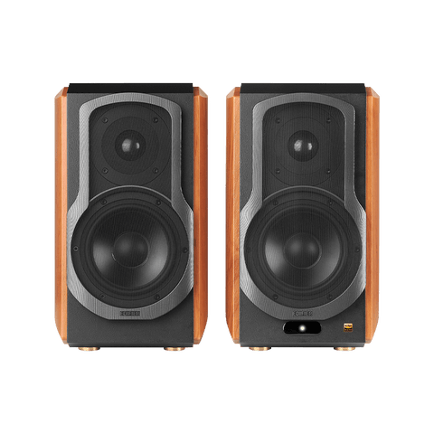 Edifier S1000W Wireless Hi-Fi Bookshelf Speaker - Brown