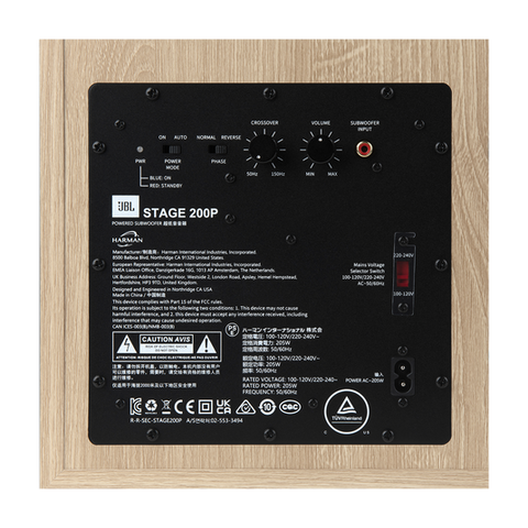 JBL Stage 200P 10-inch (250mm) 300W Powered Subwoofer