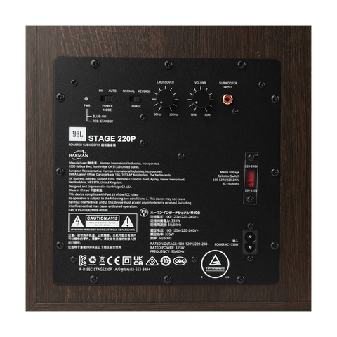 JBL Stage 220P 12-inch (300mm) 500W Powered Subwoofer