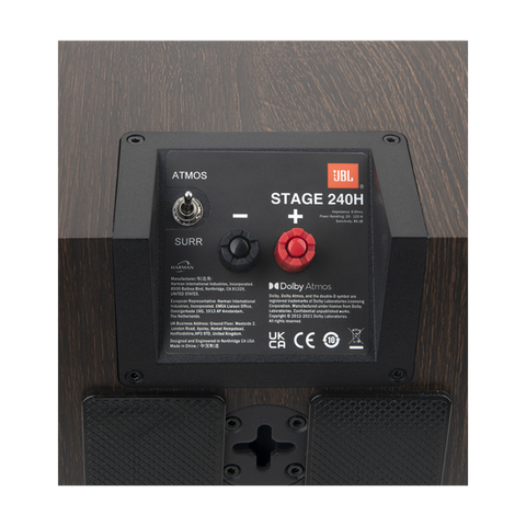JBL Stage 240H 2-Way 4.5-inch (114mm) Dolby Atmos® Surround Sound Loudspeaker - (Pair)