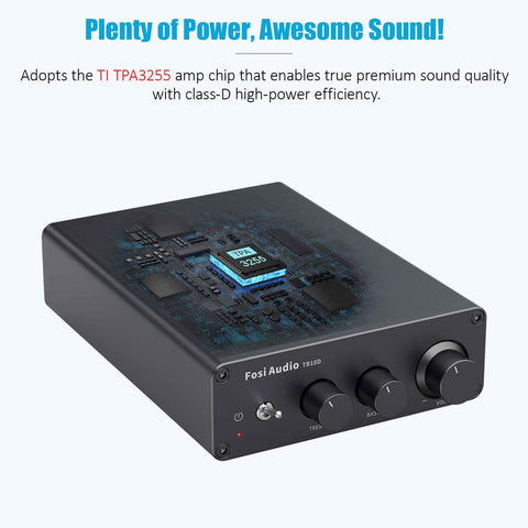 Fosi Audio TB10D-32V 2 Channel Class-D Stereo Power Amplifier
